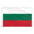 Global Flags Unlimited Bulgaria Indoor Nylon Flag 2'x3' with Gold Fringe 201379F